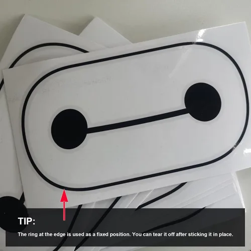Vista 4 de Pegatinas VR 12 unidades, calcomanías para auriculares, Baymax para Oculus Quest 2, calcomanías adhesivas para auriculares MetaQuest, accesorios