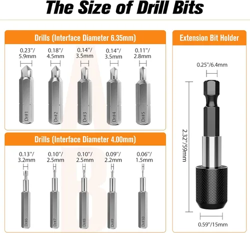 Vista 3 de Nuovoware Juego de extractor de tornillos dañados, 33 piezas mejoradas, kit extractor de tornillos pelados fácil de quitar, juego de removedor