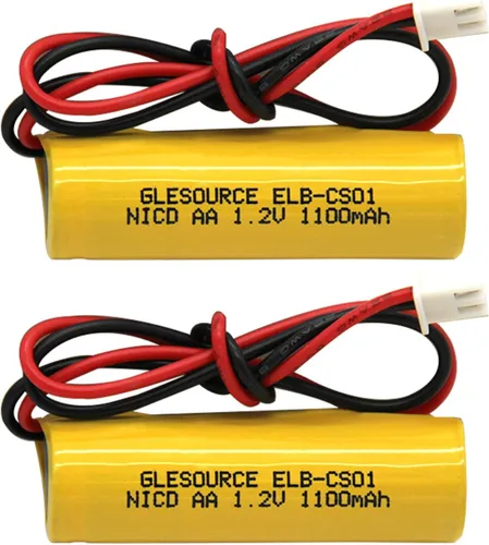 Vista 8 de Batería de luz de emergencia AA 1100mAh 1.2V compatible con ELB-CS01, EXR EL 122 C4T, Custom 332, Unitech OSA268 (paquete de 4)