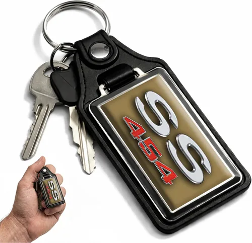 Vista 42 de Brotherhood Car Key Chain for Chevelle - Classic Models Keychain for Men and Women Gift Key Ring