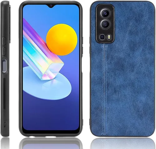 Vista 20 de Funda para Vivo iQOO Z1x 5G, funda para Vivo iQOO Z1x 5G Funda de piel sintética con funda 3 en 1, color azul