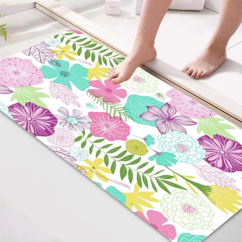 Vista 2 de Shower Mats Non Slip Without Suction Cups, 20x32in/1.6x2.6ft, Bath Mat for Textured Tub Surface, Loofah Mats for Shower and Bathroom, Quick Drying