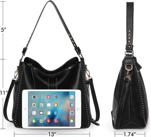 Vista 5 de Montana West Bolso Hobo para mujer, bolsos grandes y bolsos