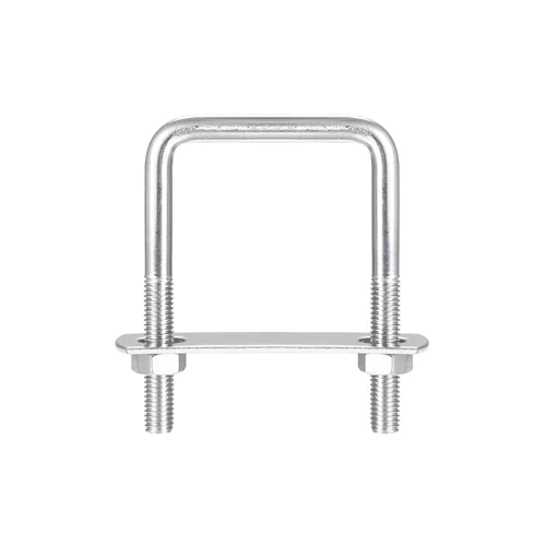 Vista 32 de uxcell Pernos en U cuadrados, 2 juegos 37mm (1.46") de ancho interno 70mm de longitud M6, perno de abrazadera en U de acero inoxidable 304