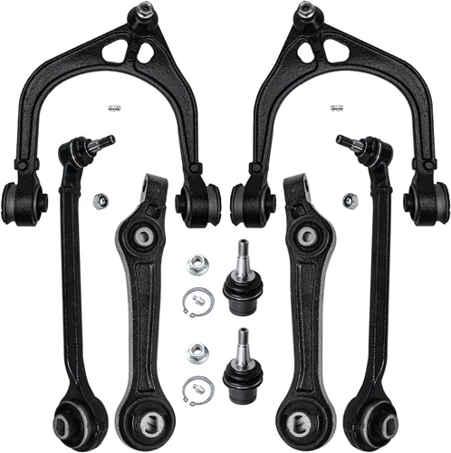 Vista 220 de Detroit Axle - Kit de brazos de control delanteros de 8 piezas para Toyota Sienna 2004-2010, 2 brazos de control inferiores con rótulas, 4 barras