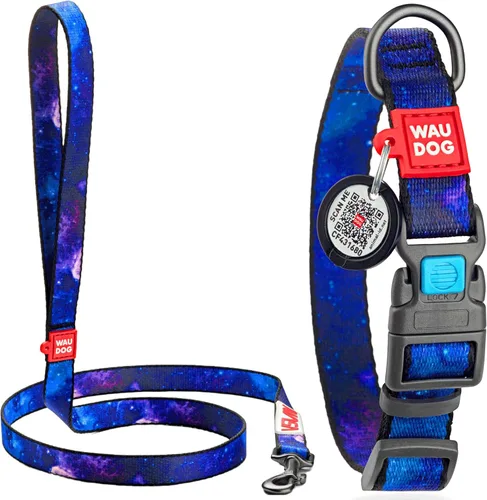 Vista 19 de WAUDOG Collar de nailon para perros – Collar ajustable para perros grandes, pequeños y medianos – Collares de cachorros para perros de razas grandes