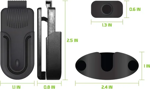 Vista 7 de Cellet Clip giratorio universal para cinturón para montaje de automóvil, GPS, Walkie-Talkie compatible con iPhone 12 Pro Max Mini 11 Xr Xs X SE 8