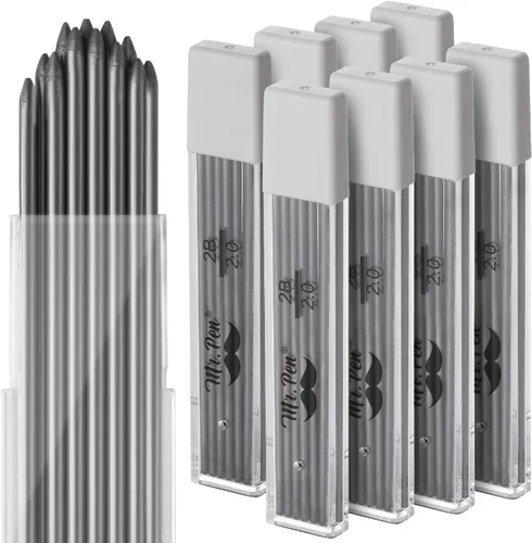 Vista 15 de Mr. Pen - Recambios de plomo de 0.7 milímetros para lápices mecánicos, 2B, paquete de 4, 480 piezas, recambios de plomo de 0.7