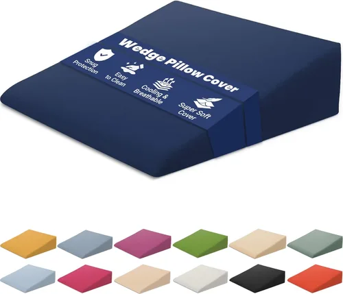 Vista 11 de Xtreme Comforts Funda de almohada de cuña, hipoalergénica y fácil de limpiar, se adapta a nuestra almohada de cuña (27 x 25 x 7 pulgadas)