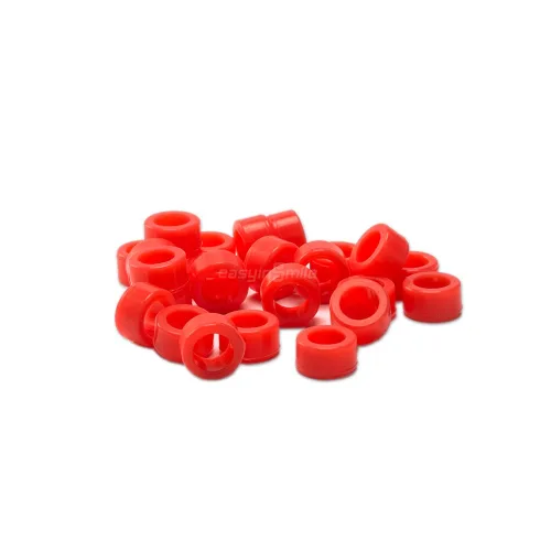 Vista 4 de Instrumento de silicona dental Código de Color Anillo Banda Autoclavable 8 opciones de color (pequeño, rojo)