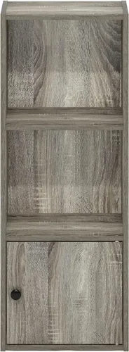 Vista 337 de Furinno - Estantería de cubos de 5 niveles serie Luder para libros y almacenamiento, color negro