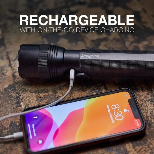 Vista 5 de Energizer TacR-1000 Linterna recargable, linterna táctica recargable brillante para emergencias y equipo de campamento, linterna resistente al agua