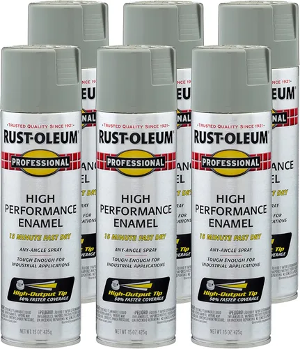 Vista 46 de Rust-Oleum 7515838 Pintura en aerosol de esmalte profesional de alto rendimiento, 14 onzas, aluminio