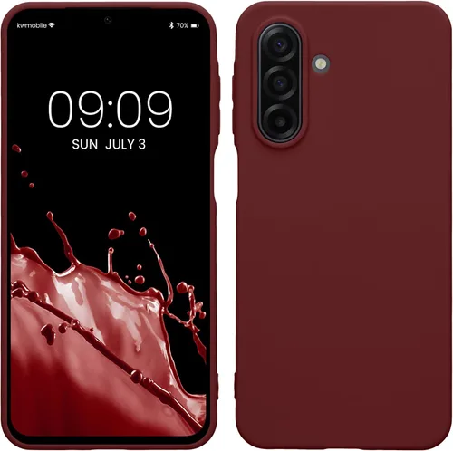 Vista 43 de kwmobile Funda compatible con Samsung Galaxy A12 - Funda protectora de silicona TPU suave y delgada - Verde oscuro mate