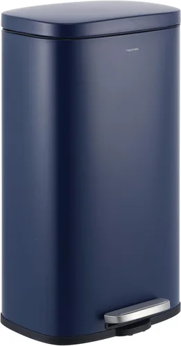 Vista 12 de happimess HPM1011B Curtis - Bote de basura con pedal de 8 galones con tapa de cierre suave, diseño moderno y minimalista, resistente a las huellas