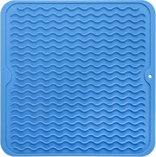 Vista 148 de MicoYang Alfombrilla de silicona para secado de platos para múltiples usos, fácil de limpiar, ecológica, resistente al calor, alfombrilla