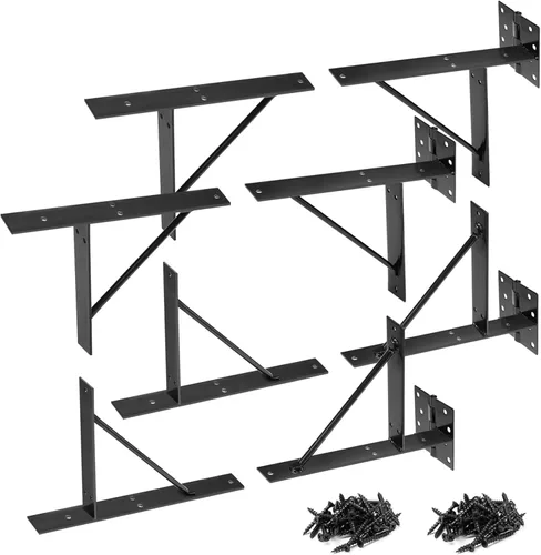 Vista 7 de Kit de herrajes para puerta de valla resistente, kit anti caída, 2x4s ajustables para puertas de valla de madera, ventanas y puertas de cobertizo