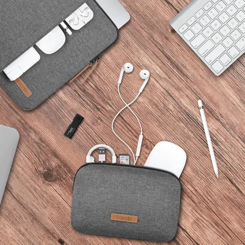 Vista 5 de Lacdo Funda protectora de 360° para MacBook Air M3 A3113 M2 A2681 M1 A2337 A2179 2024-2018, MacBook Pro M2/M1 de 13 pulgadas, iPad Pro M4 / iPad Air