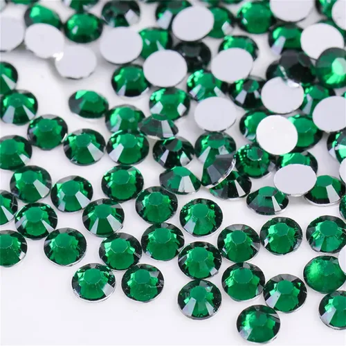 Vista 17 de 500 Piezas SS30 de 6mm de Diamantes de Imitación con Parte Posterior Plana de Cristal Transparente Redondo para Arte de Uñas, Manualidades, Ropa