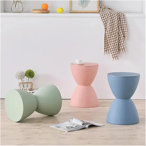 Vista 5 de Taburete de comedor pequeño Sgabello sillas silla multifuncional Sillas para Comedor muebles taburete para restaurante cocina mostrador (verde claro)