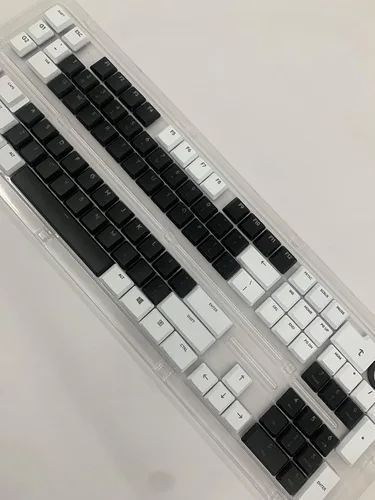 Vista 2 de Teclas de teclado Logitech G915TKL G915 G815, 111 teclas. Teclas de repuesto, teclado mecánico para juegos (juego blanco y negro)