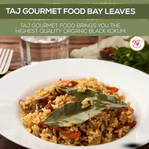 Vista 5 de TAJ Hojas de laurel enteras, hoja de laurel entera grande (Tej Patta), 7 onzas