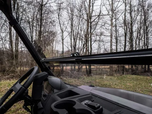 Vista 3 de SuperATV Parabrisas 2 en 1 abatible/plegable NO resistente a los arañazos para 2013-2019 Polaris Ranger XP 900/2014+ Polaris Ranger XP 900 Crew