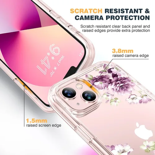 Vista 562 de DIACLARA - Funda transparente compatible con iPhone XR 6.1 pulgadas 2018