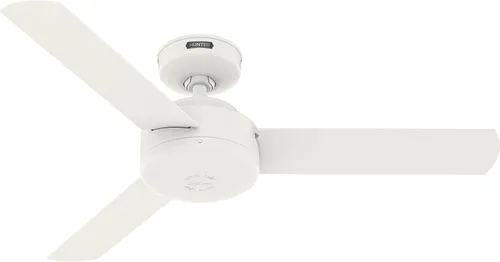 Vista 21 de Hunter Presto, Indoor, Ceiling Fan, No Light, Modern, 44 inch, Dove Grey Gris (Dove Grey)