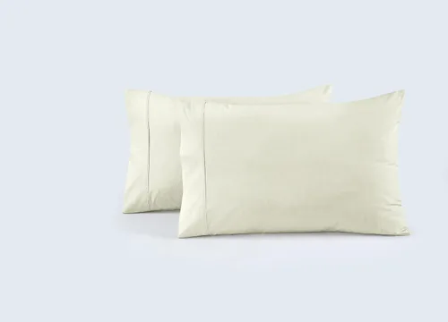 Vista 11 de Juego de 6 fundas de almohada 100 % percal de algodón, suaves y transpirables, tela ligera, tejido suave y aireado, para ella o él