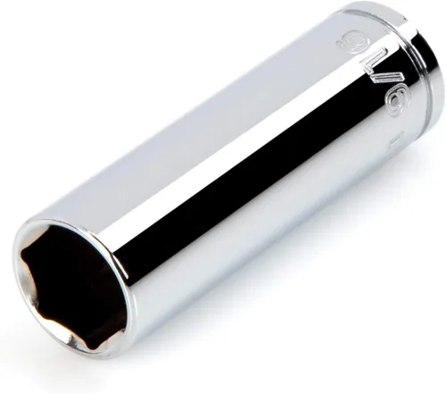 Vista 40 de TEKTON Unidad de 3/8 pulgadas x 1 pulgada de enchufe semiprofundo de 6 puntos SHD14025