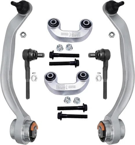 Vista 136 de Detroit Axle - Kit de extremo delantero RWD para Chrysler 300 Dodge Charge Challenger 2011-2019, 2 brazos de control inferiores traseros 2 rótulas