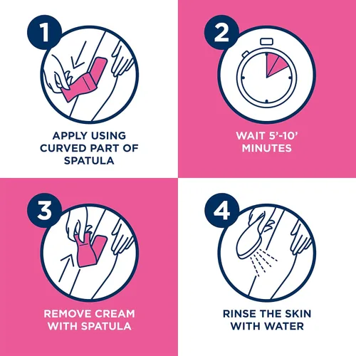 Vista 8 de Veet Crema Depilatoria Piel Sensible con Aloe Vera y Vitamina E (6.8 fl oz)