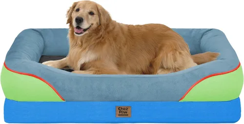 Vista 29 de Cama ortopédica lavable para perros grandes, cama ortopédica extraíble para perros XL con refuerzo, camas extra grandes para perros con funda