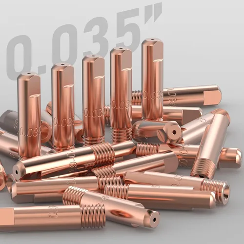 Vista 5 de YESWELDER Punta de contacto de soldadura MIG 11-35 (0.035") para pistolas Lincoln Tweco MIG 100L Mini