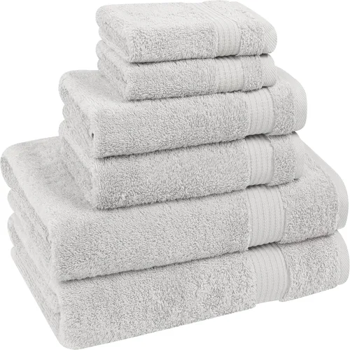 Vista 278 de Cotton Paradise 100% Cotton Turkish Washcloth Set for Bathroom, 4 Piece Soft Absorbent Small Hand Face Towels Wash Rags, Lilac