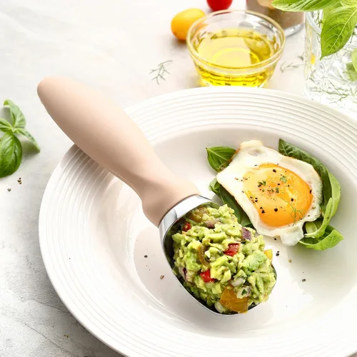 Vista 3 de Spring Chef Cuchara de helado con mango cómodo, cuchara profesional resistente y resistente, herramienta de cocina premium para masa de galletas