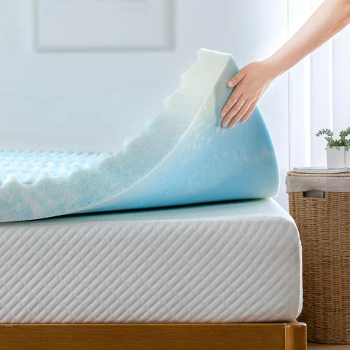 Vista 21 de ZINUS Cubrecolchón de espuma viscoelástica de gel refrescante en espiral de 1.5 pulgadas, embalaje WonderBox más pequeño y más conveniente