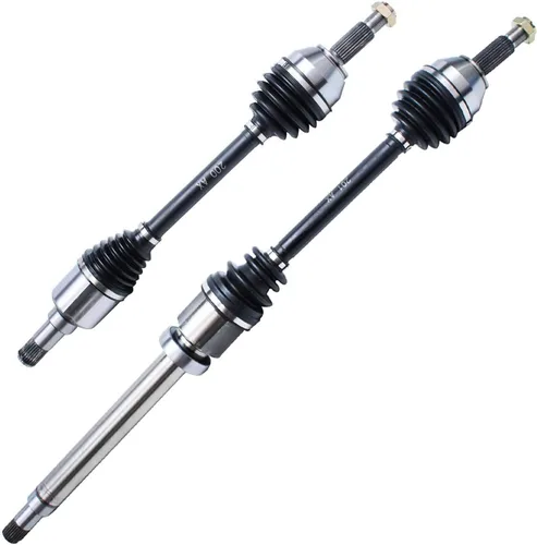 Vista 2 de Detroit Axle - Ejes de eje delantero izquierdo derecho CV + brazos de control delanteros inferiores de repuesto para Ford Focus 2000-2004 - Juego