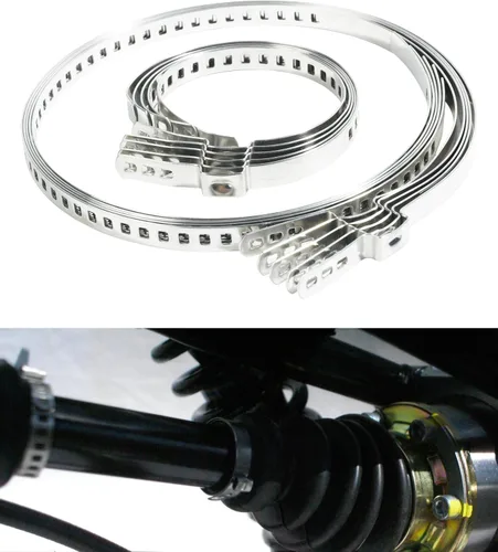 Vista 4 de Zlirfy - Abrazaderas de Fuelle CV, Kit de Abrazadera de Crimpado de Fuelle de Junta CV, 5 piezas pequeñas y 5 piezas grandes, Accesorios