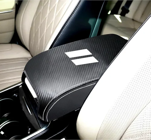 Vista 10 de YOSRTER Accesorios para Dodge Charger 2011-2018 2019 2020 2021 2022 2023 2024 Funda para reposabrazos de consola central, caja interior, decoración