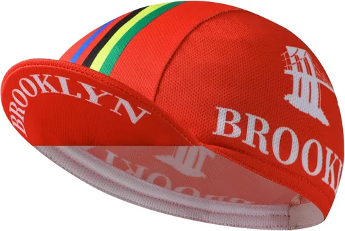 Vista 24 de Brooklyn - Gorra de ciclismo retro para usar debajo del casco, forro de casco de ciclismo, transpirable y absorción de sudor Negro