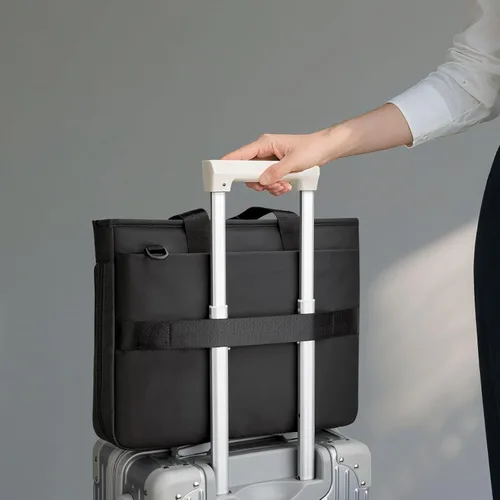 Vista 2 de RAINYEAR 15.6 Inch Laptop Bag for Men Women, Waterproof Expandable Large Capacity Laptop Shoulder Bag Carrying Bag Briefcase