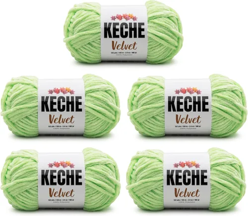 Vista 41 de Hilo de terciopelo Keche para crochet, suave chenilla voluminosa para bebé, manta Amigurumi, 100 gr (121 m) - Blanco