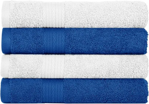 Vista 22 de Ample Decor Paquete de 4 toallas de mano de 600 GSM, 100% algodón, certificadas Oeko Tex, supersuaves, altamente absorbentes, de secado rápido