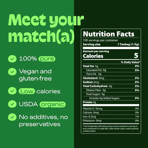 Vista 13 de Drink Matcha Té Matcha verde en polvo, orgánica USDA, 100% puro té matcha verde en polvo, nada añadido., Verde Matcha