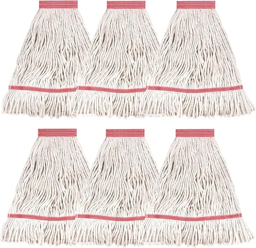 Vista 22 de Matthew Cleaning - Cabezal de trapeador de servicio pesado de 20 oz, repuesto comercial para limpieza general y de pisos, repuesto de cabezal de Azul