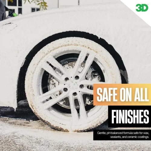 Vista 4 de 3D Ultimate Wash 16 0z - Jabón de lavado de autos con pH neutro con espuma ultra - Libre de arañazos - Jabón de coche de alta espuma para protección