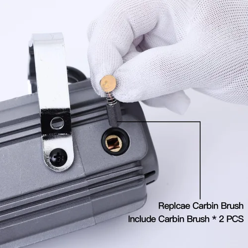 Vista 5 de Herramienta giratoria de eje flexible de 800 W de alta potencia con control de pedal y eje flexible de metal - Amoladora eléctrica colgante