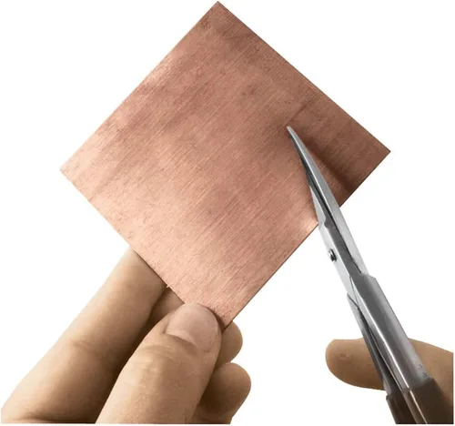 Vista 6 de The Beadsmith Vintaj Tools - Cizalla de metal, 7 pulgadas (7.008 in) con cuchillas de acero, agarre cómodo y mango de resorte de una sola hoja